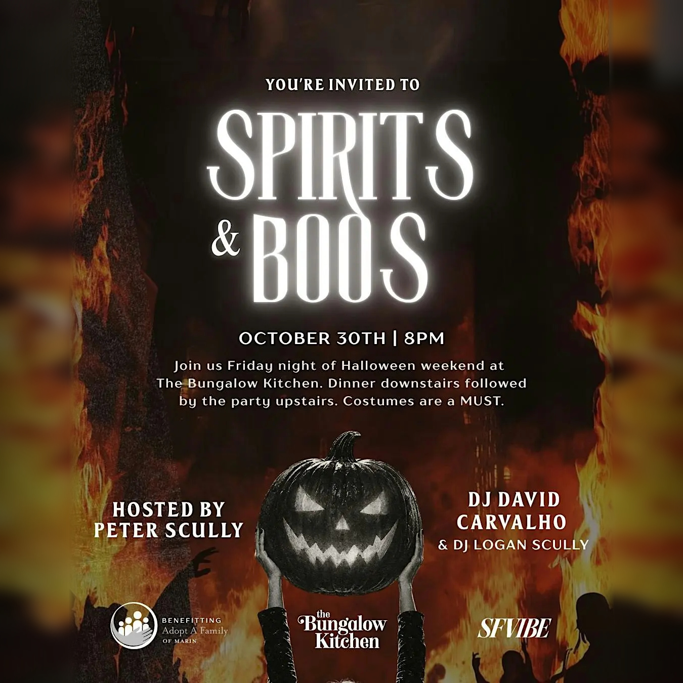 Spirits & Boos at Bungalow (Adopt A Family Marin Fundraiser)
